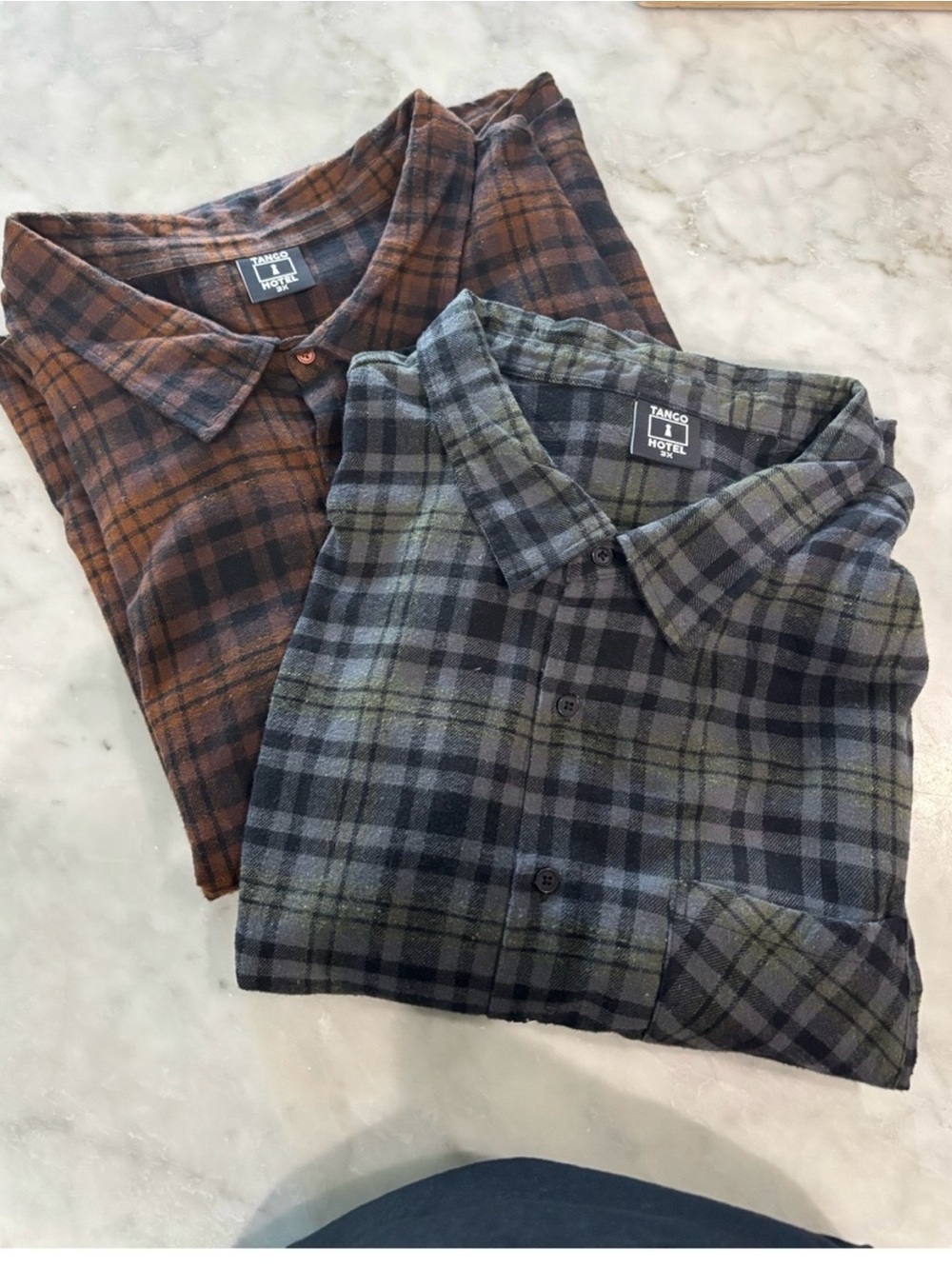 Tango & Hotel 3X Men's Plaid Button-Down Shirt Bundle